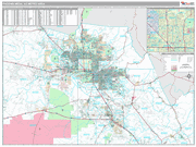 Phoenix-Mesa-Scottsdale Wall Map Premium Style